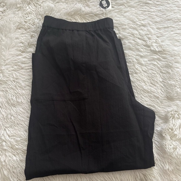 Eileen Fisher women’s Organic Cotton Pucker Straight Pant - Picture 8 of 8